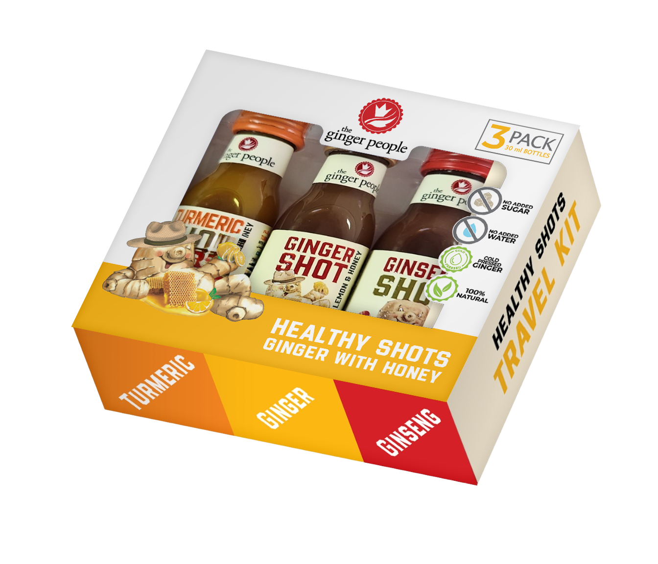Ginger Shot- pack of 3-mix travel kit