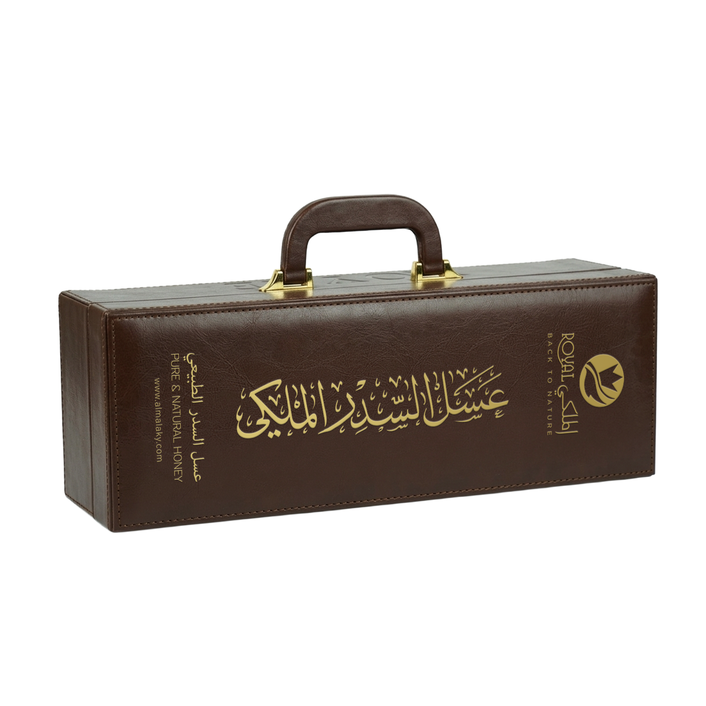 عسل السدر الإماراتي مع حقيبة جلدية 1كغ في كيس جلد