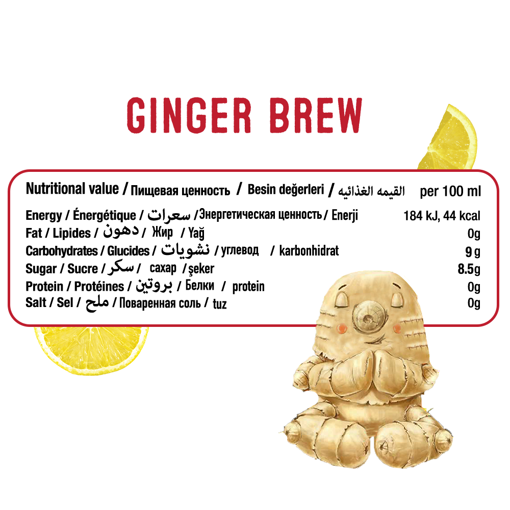 Natural Ginger Brew Cans 180Ml