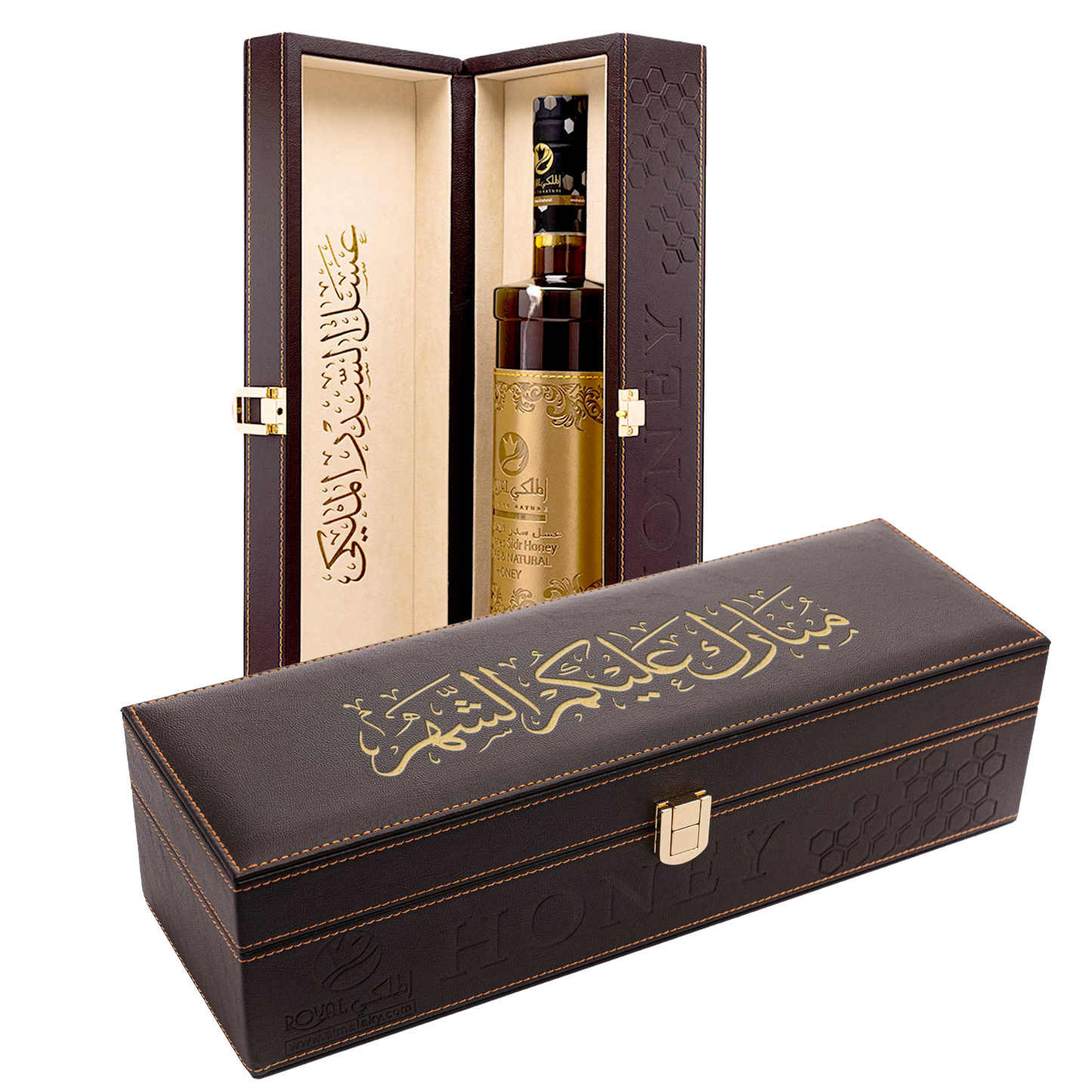 Emirates Sidr Honey With Leather Case – 1Kg– luxury Gift for Ramadan