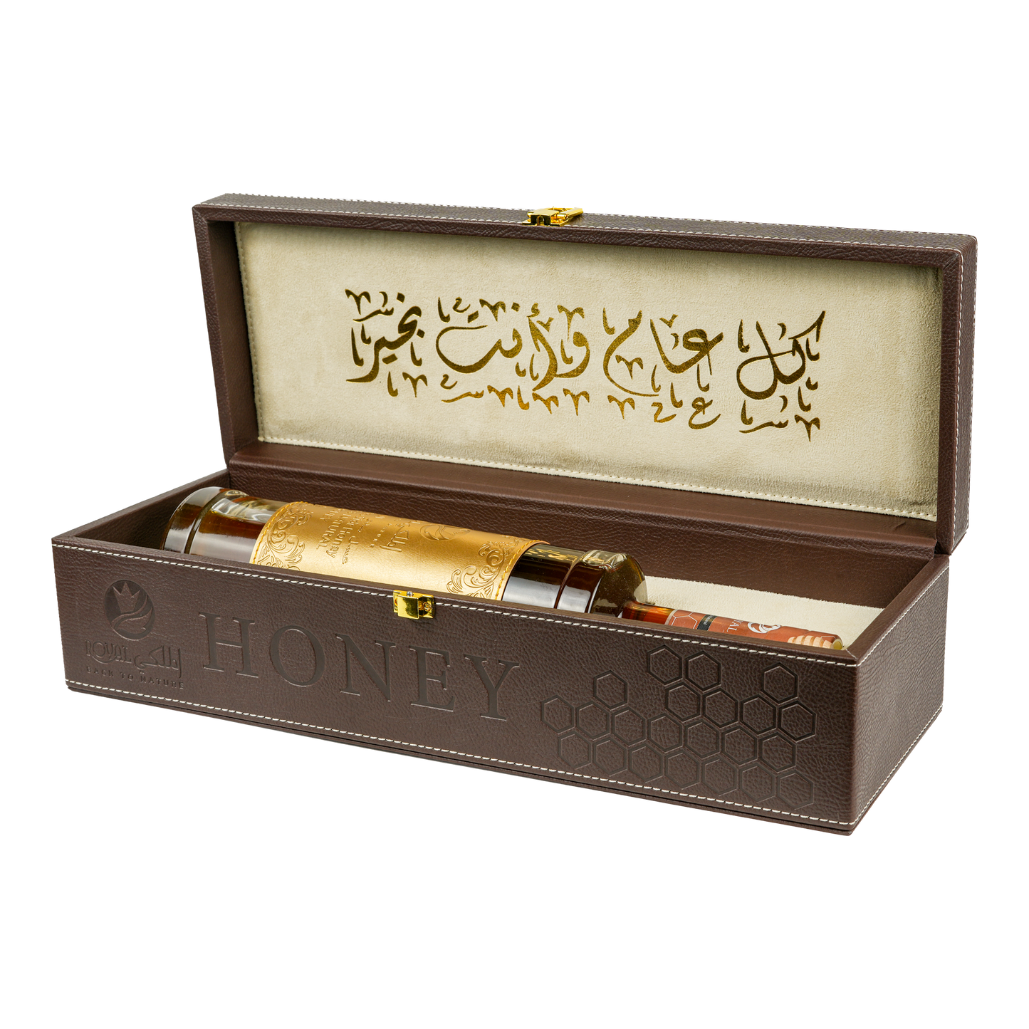 عسل السدر الإماراتي مع حقيبة جلدية 1كغ في كيس جلد