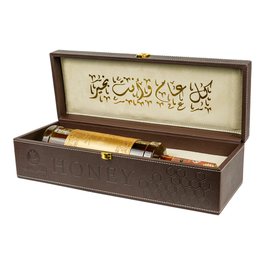 عسل السدر الإماراتي مع حقيبة جلدية 1كغ في كيس جلد