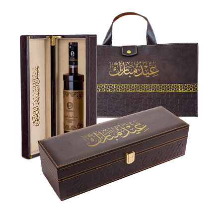 عسل السدر الإماراتي مع حقيبة جلدية 1 كغ – هدية فاخرة