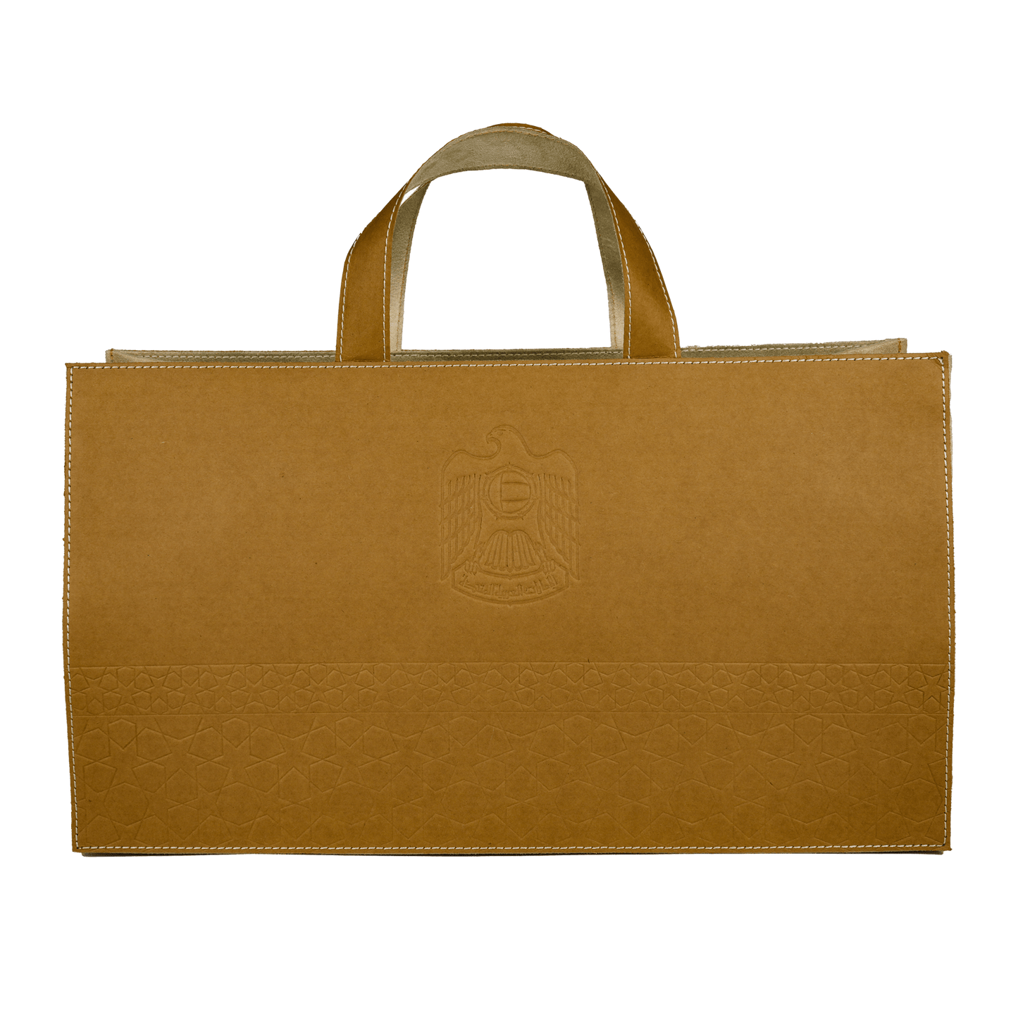 هدية فاخرة مستدامة لعسل السدر الإماراتي مع حقيبة جلدية 1كغ في كيس جلد