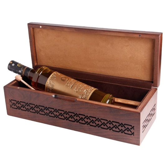 Emirates Sidr Honey With Wood Box- 1k - luxury Gift (Emirates Falcon logo)