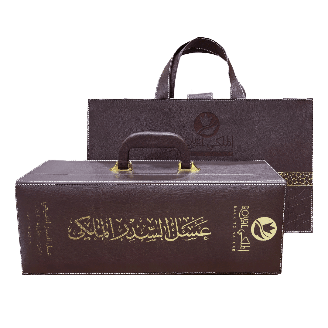 عسل السدر الإماراتي مع حقيبة جلدية 1كغ في كيس جلد