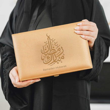 Customized Ramadan Royal Honey Gift Box (Sidr Honey 140g & Dates with Nuts)