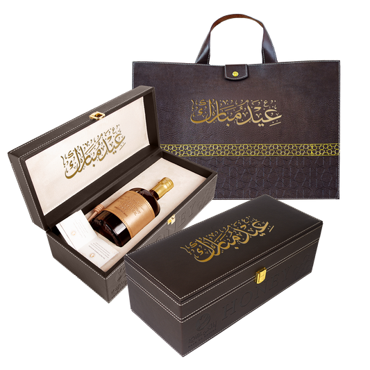عسل السدر الإماراتي مع حقيبة جلدية 550 غ – هدية فاخرة في العيد