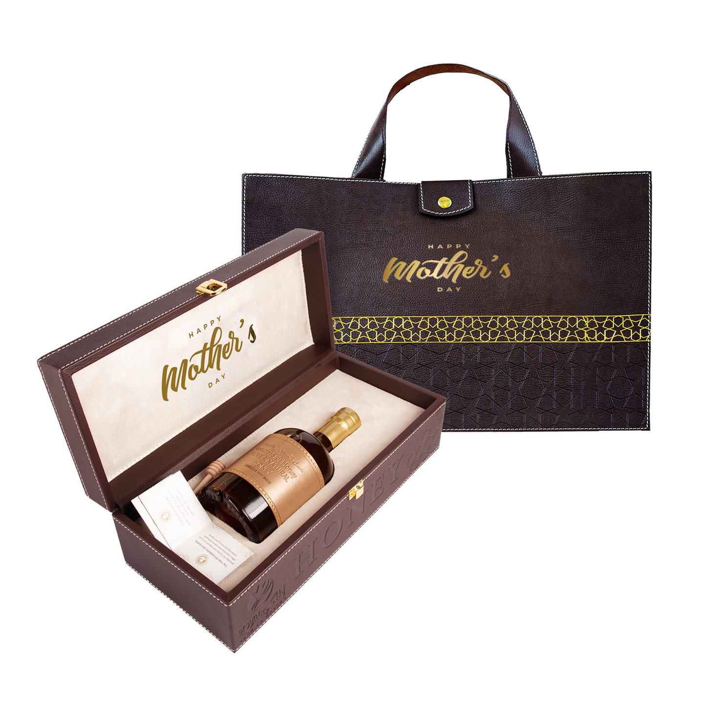 Emirates Sidr Honey With Leather Case – 550G – luxury Gift for Mother Day