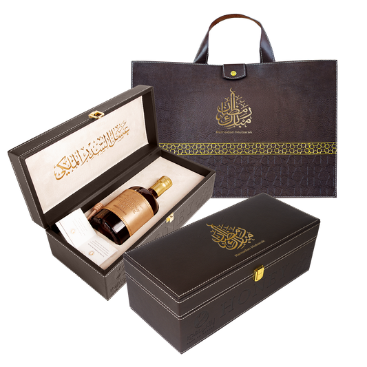 Emirates Sidr Honey With Leather Case – 550G – luxury Gift for Ramadan