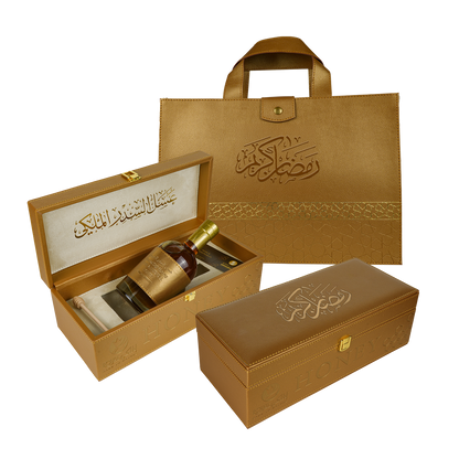 عسل السدر الإماراتي مع حقيبة جلدية 550 غ – هدية فاخرة في رمضان