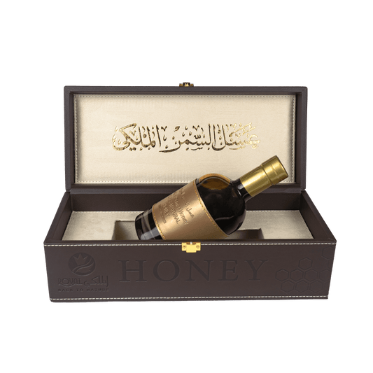 عسل السمر الإماراتي مع حقيبة جلدية 550 غ – هدية فاخرة (هدايا اليوم الوطني) 