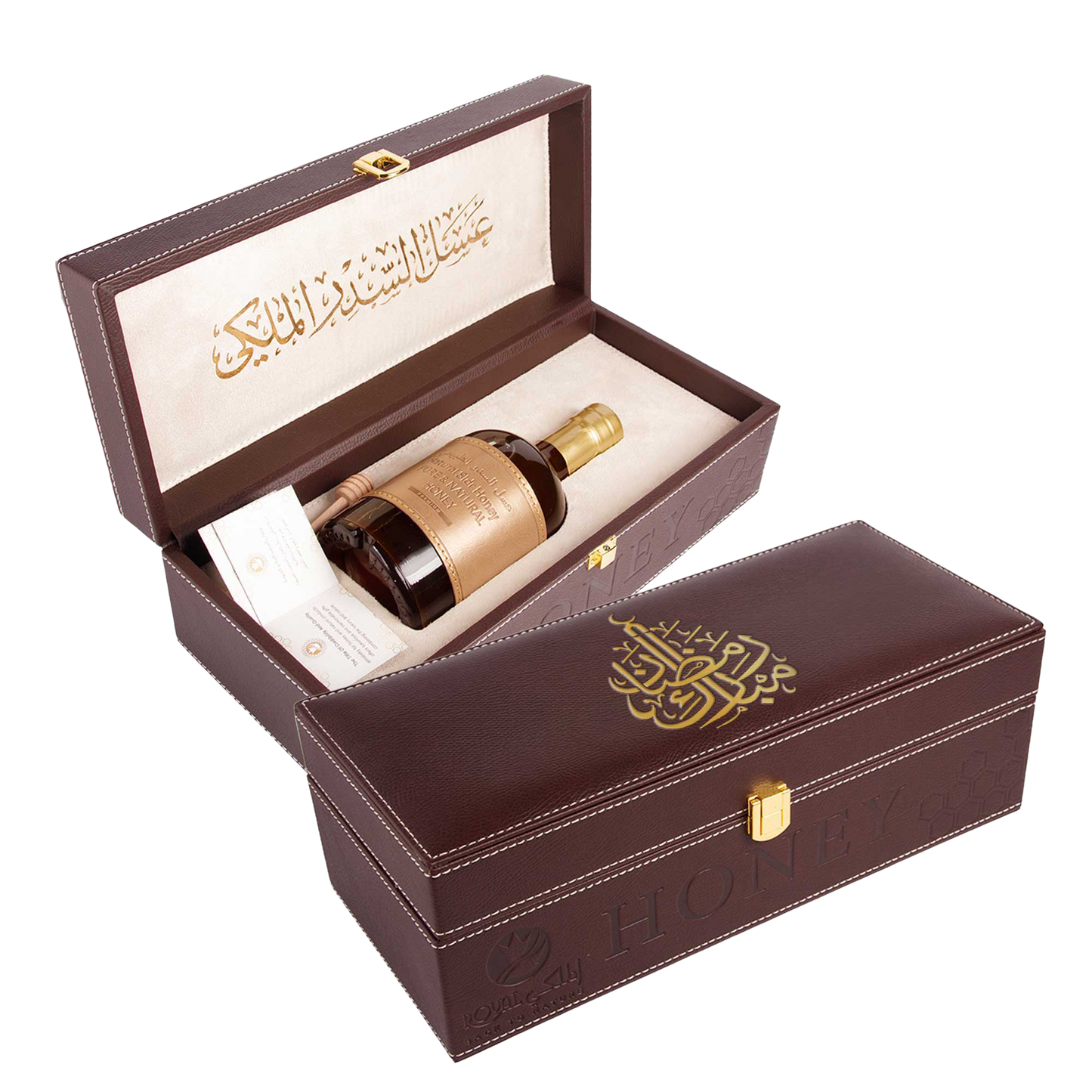Emirates Sidr Honey With Leather Case – 550G – luxury Gift for Ramadan