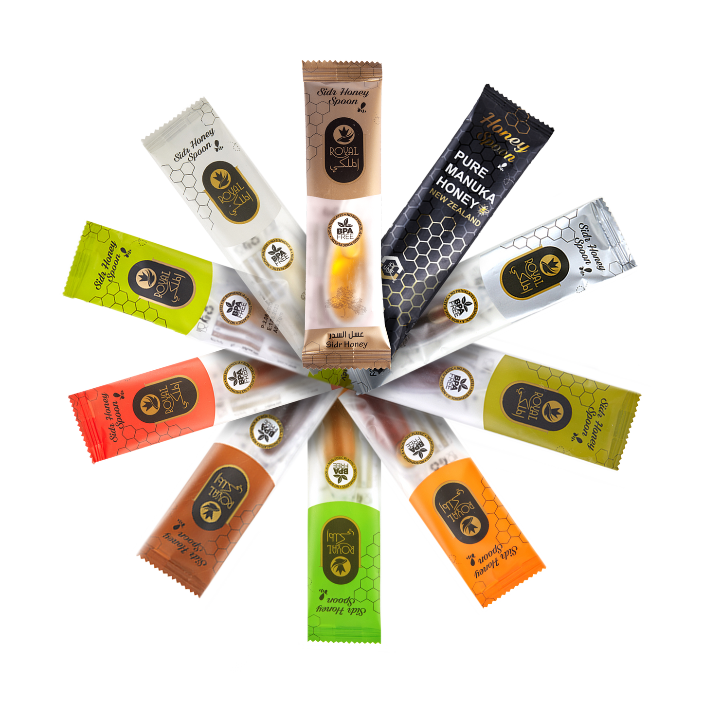 Mix Honey Spoon 10 pieces