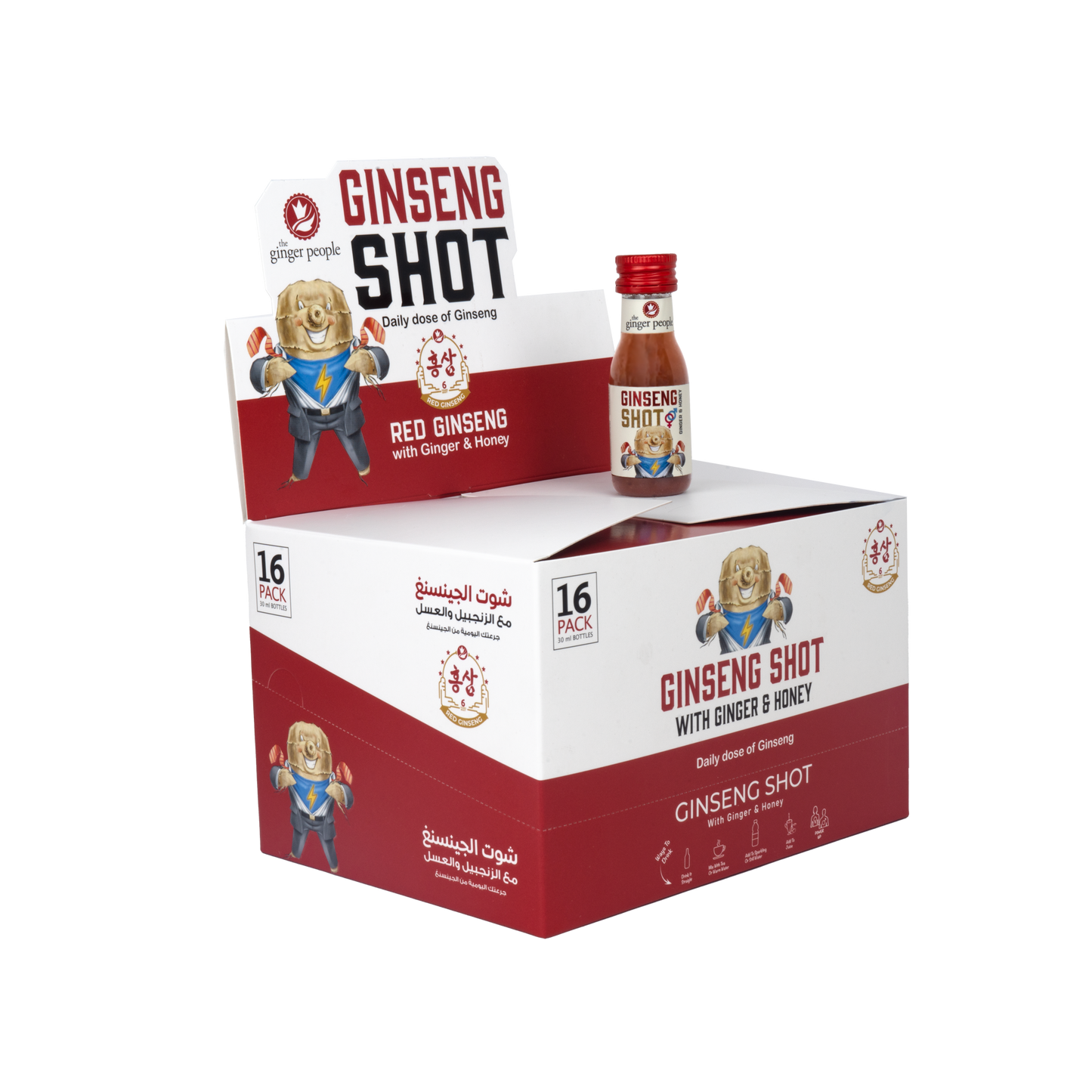 Ginger, Ginseng Shot & Ginger Brew – 38 pcs