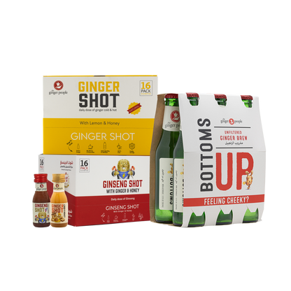 Ginger, Ginseng Shot & Ginger Brew – 38 pcs