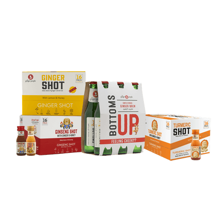 شوت الزنجبيل, شوت جينسنغ, شوت كركم و مشروب الزنجبيل – 54 قطعة