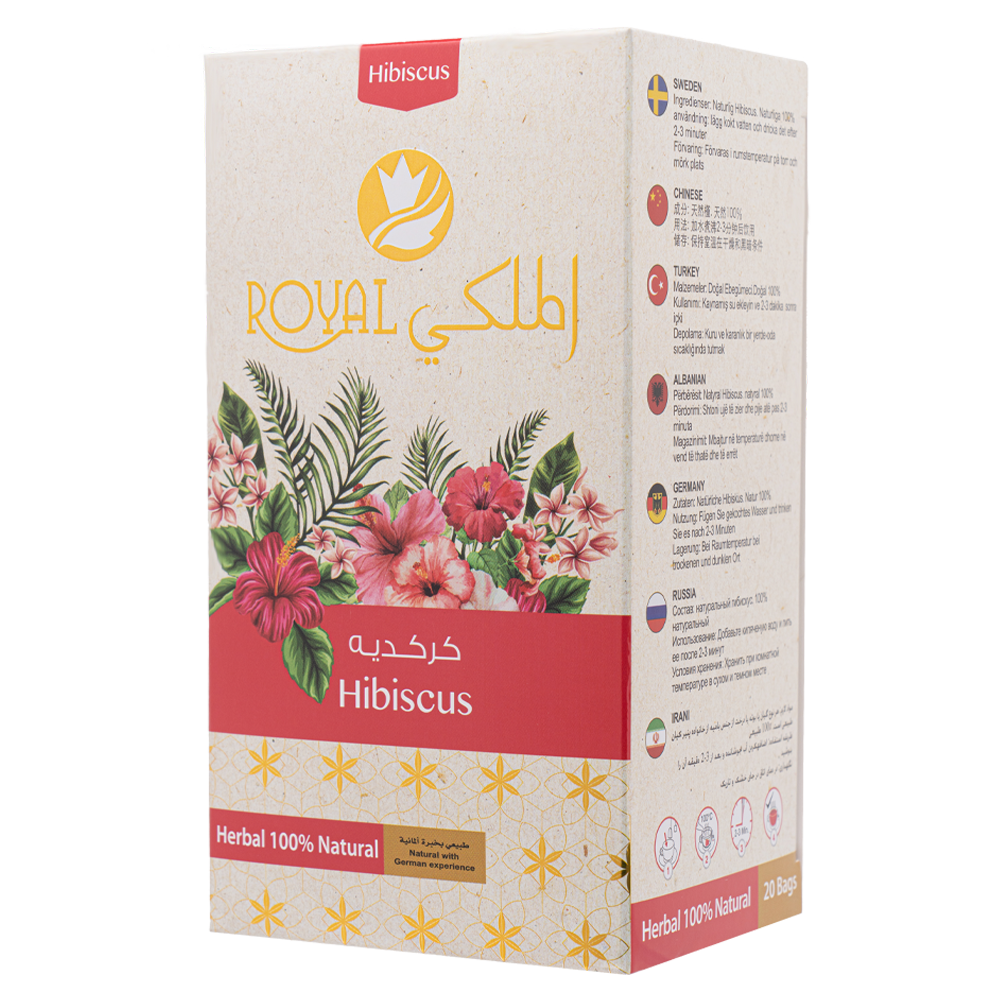 شاي أعشاب الكركديه – 20 كيس