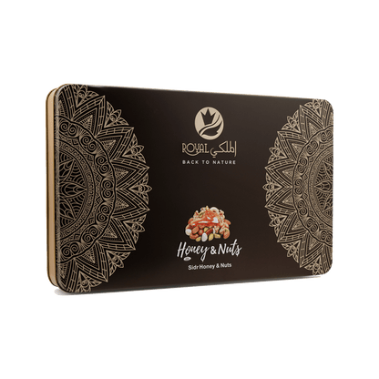 Gift Tin Box – ( 12 Pcs Honey With Nuts)