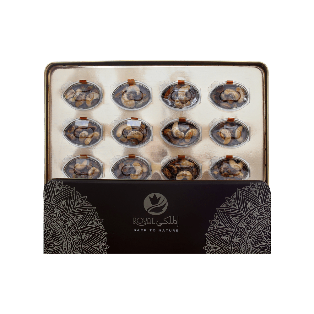 Gift Tin Box – ( 12 Pcs Honey With Nuts)