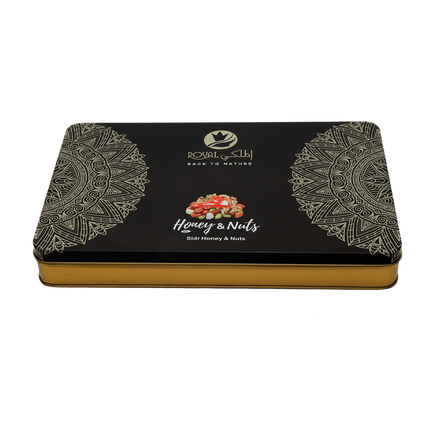 Gift Tin Box – ( 12 Pcs Honey With Nuts)