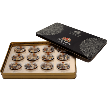 Gift Tin Box – ( 12 Pcs Honey With Nuts)