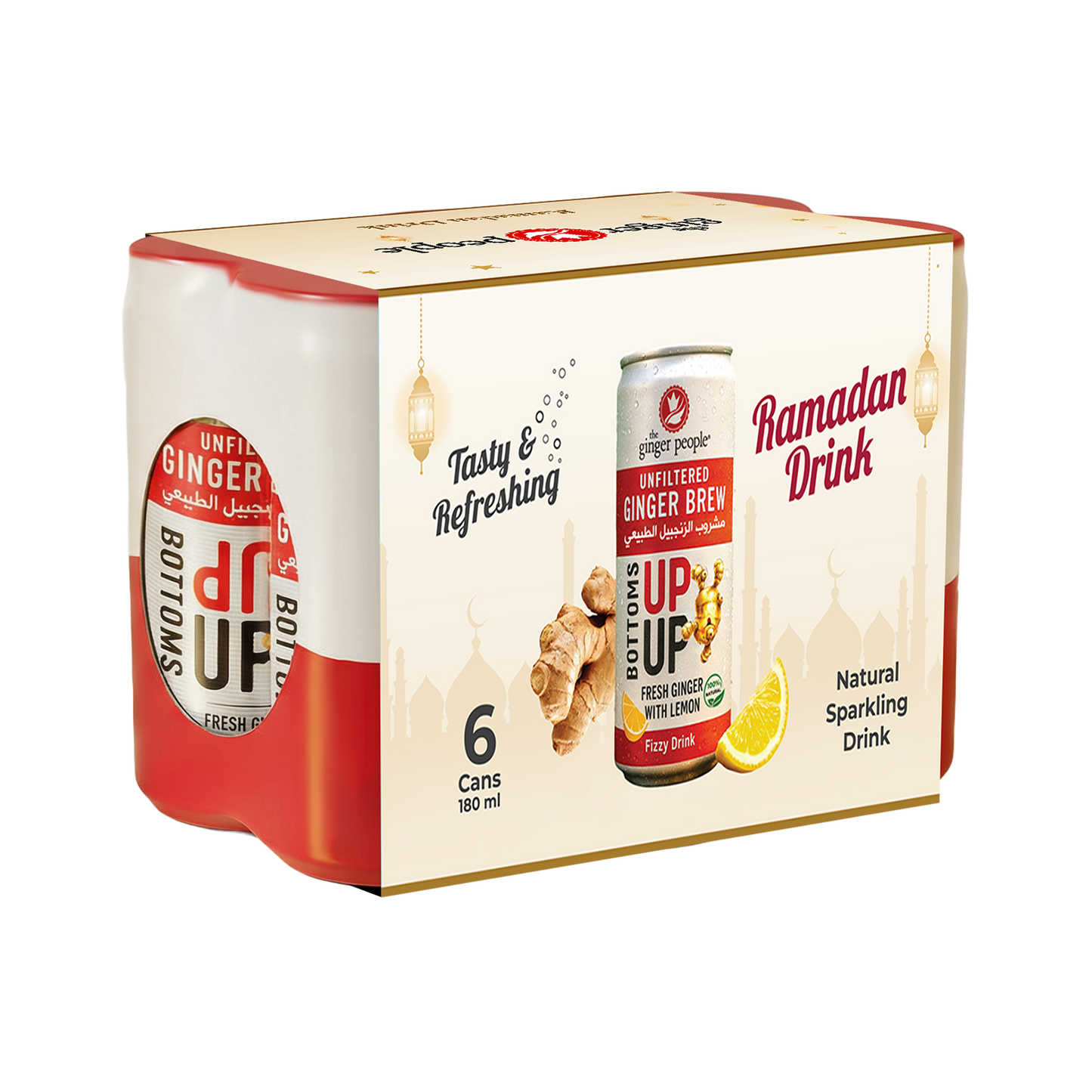 Natural Ginger Brew Cans 180Ml