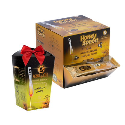 ملعقة عسل السدر 50 قطعة + 10 ملاعق بنكهات مختلفة