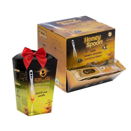 ملعقة عسل السدر 50 قطعة + 10 ملاعق بنكهات مختلفة