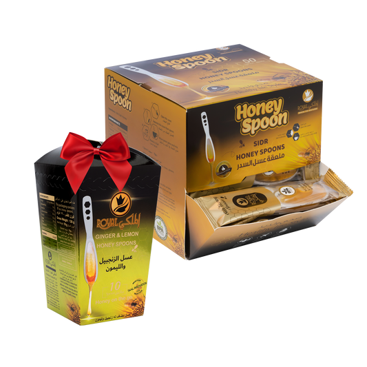 ملعقة عسل السدر 50 قطعة + 10 ملاعق بنكهات مختلفة