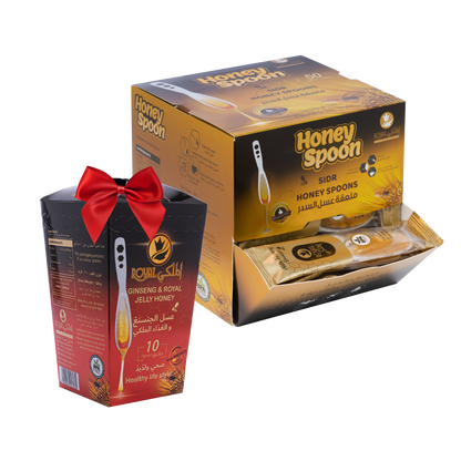 ملعقة عسل السدر 50 قطعة + 10 ملاعق بنكهات مختلفة