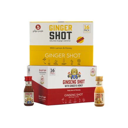 شوت الزنجبيل و شوت الجينسنغ – 32 قطعة