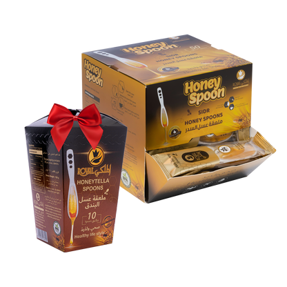ملعقة عسل السدر 50 قطعة + 10 ملاعق بنكهات مختلفة