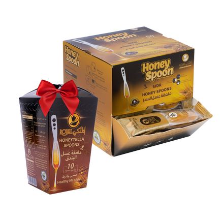 ملعقة عسل السدر 50 قطعة + 10 ملاعق بنكهات مختلفة