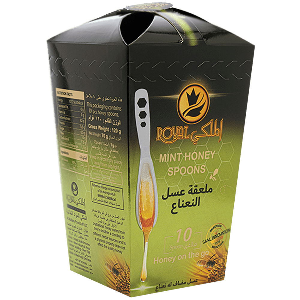 ملعقة عسل بالنعناع 10 قطع
