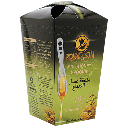 ملعقة عسل بالنعناع 10 قطع
