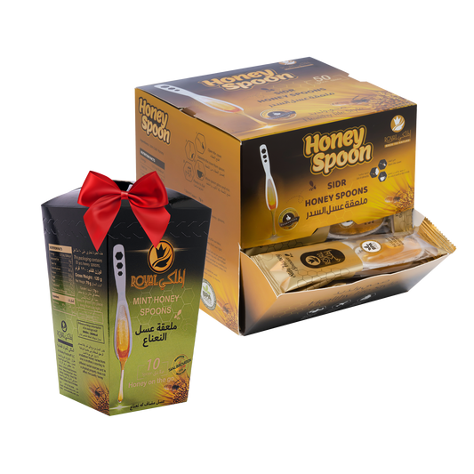 ملعقة عسل السدر 50 قطعة + 10 ملاعق بنكهات مختلفة
