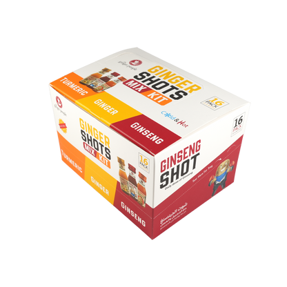 مجموعة متنوعة من الشوت علبة من 16 حبة