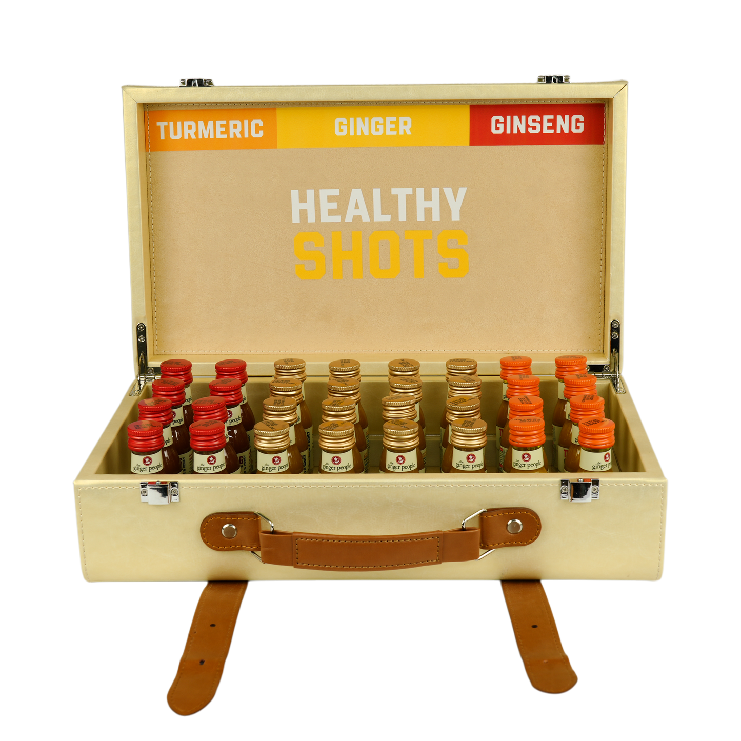 Healthy Mix Shots Kit – Premium Leather Case (32 Shots)