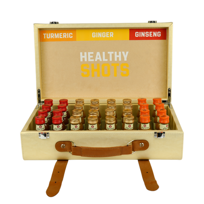 Healthy Mix Shots Kit – Premium Leather Case (32 Shots)