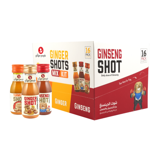 Mix Shot Set | Ginger, Ginseng, and Turmeric Shots Pack of 16