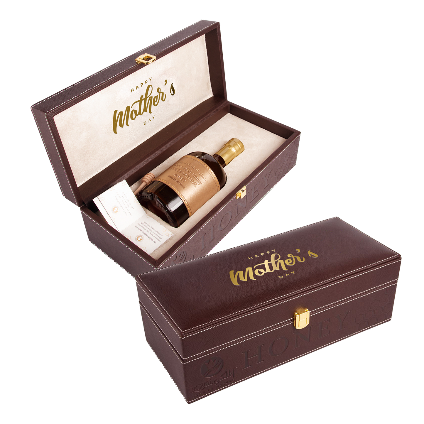 Emirates Sidr Honey With Leather Case – 550G – luxury Gift for Mother Day