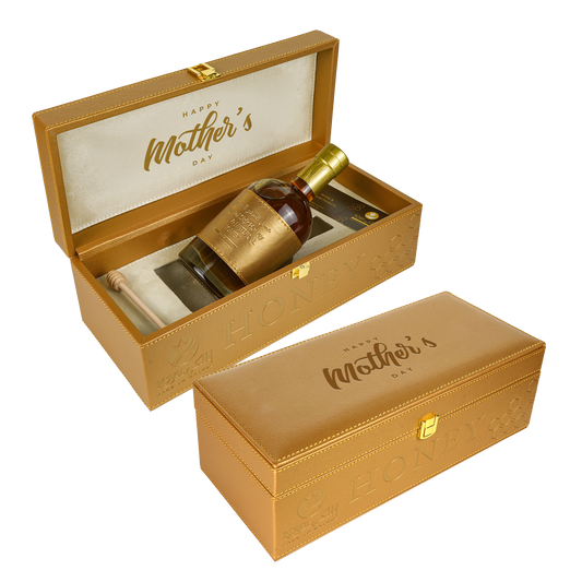 عسل سدر إماراتي مع علبة جلدية – ٥٥٠ غرام – هدية فاخرة لعيد الأم