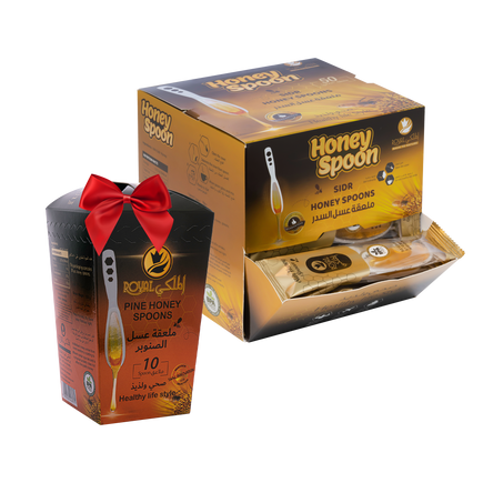 ملعقة عسل السدر 50 قطعة + 10 ملاعق بنكهات مختلفة