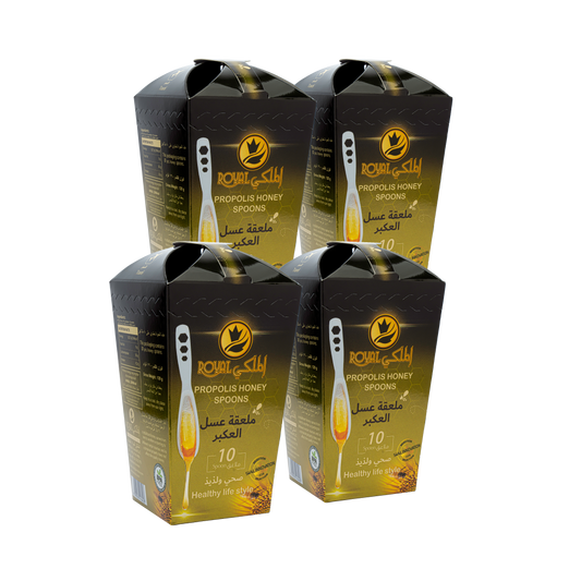 ملعقة عسل العكبر 10 قطع (4 علب) توصيل مجاني للسعودية