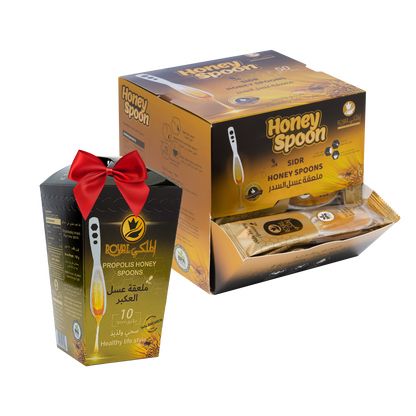 ملعقة عسل السدر 50 قطعة + 10 ملاعق بنكهات مختلفة