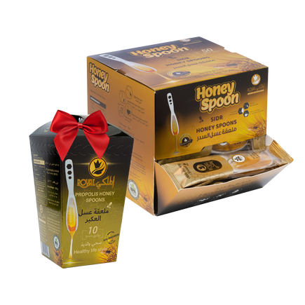 ملعقة عسل السدر 50 قطعة + 10 ملاعق بنكهات مختلفة