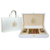 White Leather Box  (250g Sidr and 250g Samar) With Dates With Nuts with bag | Ramadan