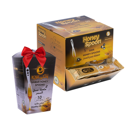 ملعقة عسل السدر 50 قطعة + 10 ملاعق بنكهات مختلفة