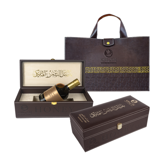 Emirates Samar Honey with Leather Case – 550G – luxury Gift